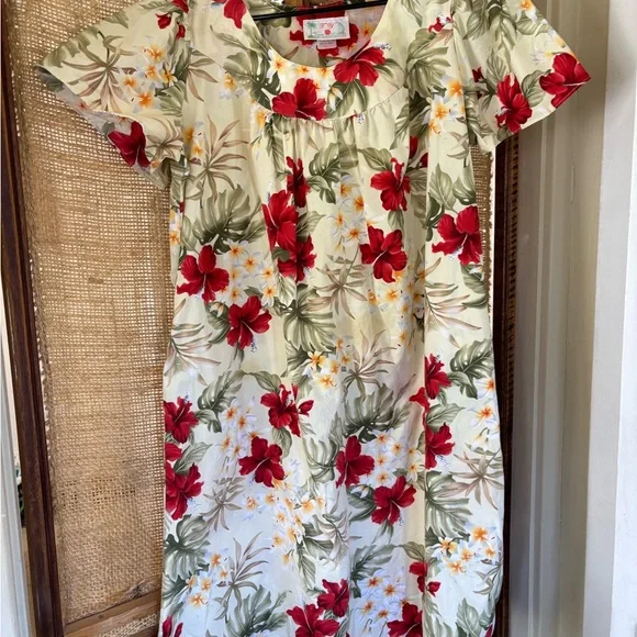 Vintage 60s / 70s made in Hawaii MuMu Sz L - Picture 9 of 9